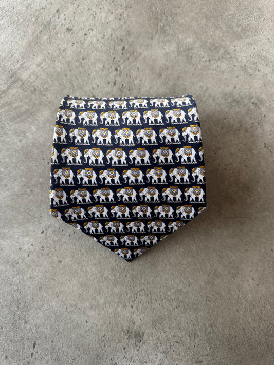 Corbata Vintage Elefantes